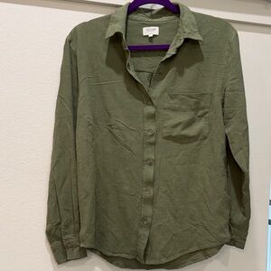 Gentle Fawn Women's Olive Button Down Shirt